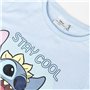 CERDÁ LIFE'S LITTLE MOMENTS T'shirt Stitch Ensemble t-Shirt et Short, White and Blue, Standard Girl's