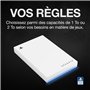 Seagate Game Drive SSD 1To, SSD Externe, PS4/5, Playstation 4/5, USB 3.2, Blanc, Services Rescue (STMH1000100)