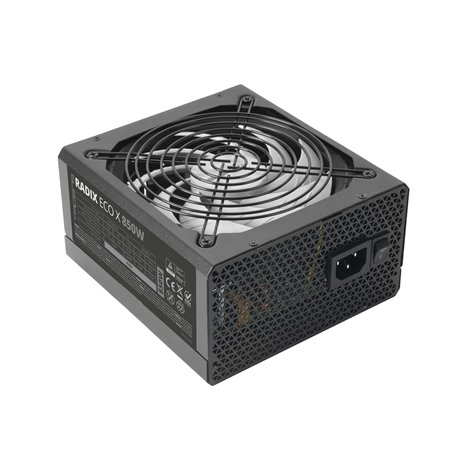 Tacens Radix ECO X 850, Alimentation PC ATX 850W, Garantie 6 Ans, 87% d’Efficacité, Technologies SMD et DC-DC, Ventilateur FDB 1