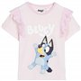 Bluey Camiseta de Manga Corta Infantil Rosa Claro-Marca EAN: 8445484498288-Talla: 3 Años T-Shirt à Manches Courtes pour Enfant R