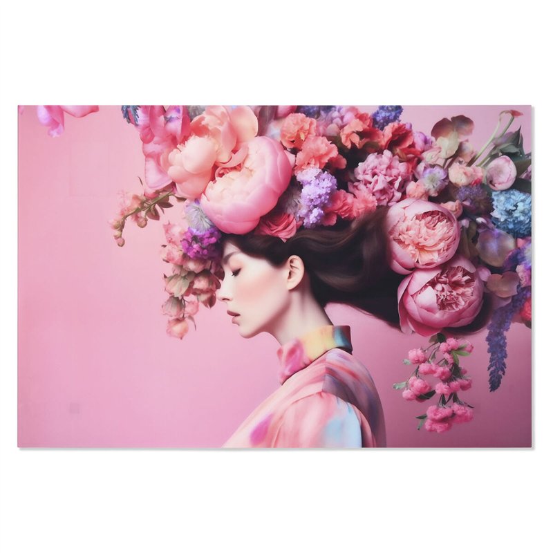 Cadre Home ESPRIT Rose Imprimé 150 x 0,4 x 100 cm