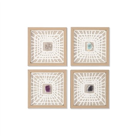 Cadre Home ESPRIT Blanc Naturel Moderne 22 x 2 x 22 cm