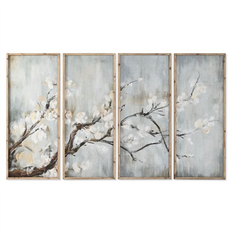 Cadre Home ESPRIT Bleu Blanc Marron Oriental 200 x 2