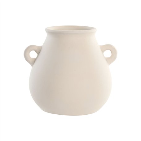 Vase Home ESPRIT Beige Terre cuite Style artisanal 29 x 25 x 25 cm