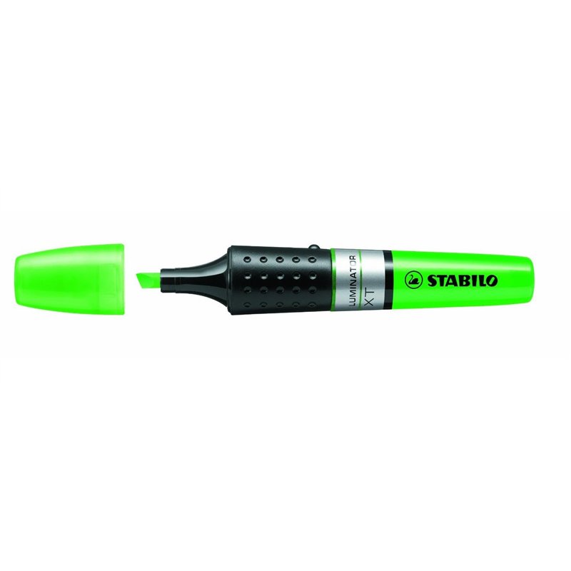 STABILO surligneur LUMINATOR – , vert, noir, vert, Polypropylene, à pointe biseautée, encre à base d'eau)