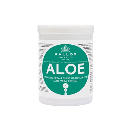 Kallos Moisture Repair Shine Masque pour Cheveux Aloe Vera 1 L