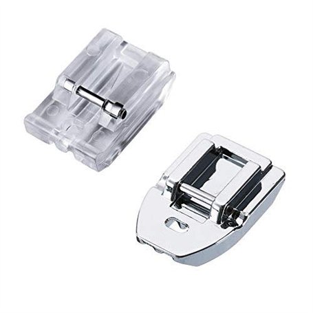 La Canilla ® Lot de 2 Pieds Presseur Fermeture Eclair Invisible pour Machines à Coudre Brother