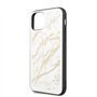 Marble Glitter Glass Series Coque pour iPhone 11 Pro Blanc