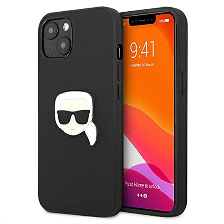 Karl Lagerfeld KLHCP13SPKMK Étui de Protection en Cuir pour iPhone 13 Mini 5