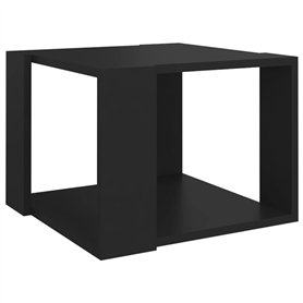 VidaXL Table basse Noir 40x40x30 cm Aggloméré