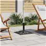 vidaXL Socle de Parasol Base de Parasol Pied Support de Parasol Accessoire de Parasol Terrasse Balcon Extérieur Noir 47x47x33 cm