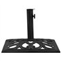 vidaXL Socle de Parasol Base de Parasol Pied Support de Parasol Accessoire de Parasol Terrasse Balcon Extérieur Noir 47x47x33 cm