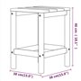 Table de jardin Adirondack Marron 38x38x46 cm PEHD