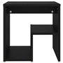vidaXL Lot de 2 tables de chevet en bois Noir 40 x 30 x 40 cm