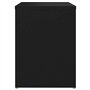 vidaXL Lot de 2 tables de chevet en bois Noir 40 x 30 x 40 cm