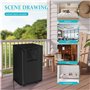 Ayixiwarz Housse de protection universelle pour climatiseur portable, imperméable, anti-poussière - 48 x 41 x 76 cm - Noir