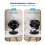 WOWDSGN Ventilateur de Table Silencieux 24dB, Ventilateur Bureau de Circulation d'air Turbo - 80° Oscillation Horizontale - 100°