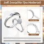 20 pièces Ajusteur de Taille de Bague Invisible pour Bagues Desserrées, Ajusteurs D'anneaux en Spirale, Tailles Adaptateur Bague