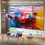 YUZINO Vidéoprojecteur,【Focus Électrique】 18000 Lux 1080P Mini Projecteur Video, 5G WiFi Bluetooth Videoprojecteur 4K Supporté,