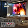 YUZINO Vidéoprojecteur,【Focus Électrique】 18000 Lux 1080P Mini Projecteur Video, 5G WiFi Bluetooth Videoprojecteur 4K Supporté,