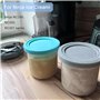 Gentpovth Lot de 4 Récipients à Crème Glacée de Rechange, Accessoires pour Ninja Ice Creami Maker, Passe Au Lave-Vaisselle Conte