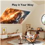 【Auto Keystone/270° Rotation】 Mini Projecteur Bluetooth 1080P Full HD, 15000 Lumens AKIYO O3 Videoprojecteur Portable, Angle 270