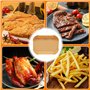 180PCS Papier cuisson air fryer pour friteuse à air pour Ninja Foodi Flex 10.4 L AF500EU,Papier cuisson air fryer pour ninja 10.
