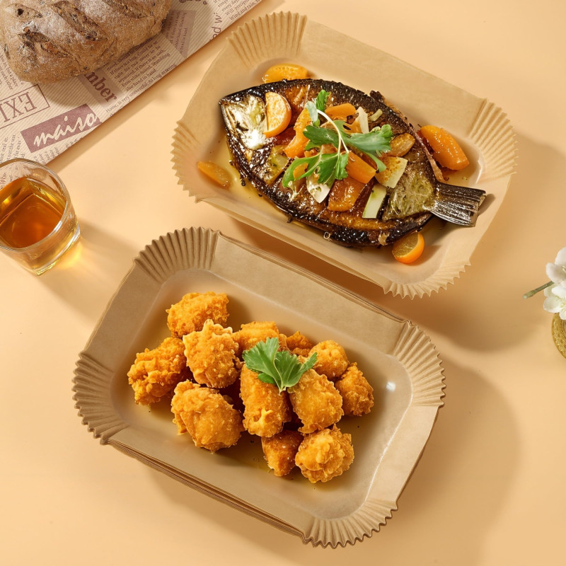 Image secondaire de 200Pièces Papier Cuisson Air Fryer, Pour Ninja Double Stack XL SL400EU 9.5L,Papier Cuisson pour Ninja Air Fryer Pour Ninja AF300