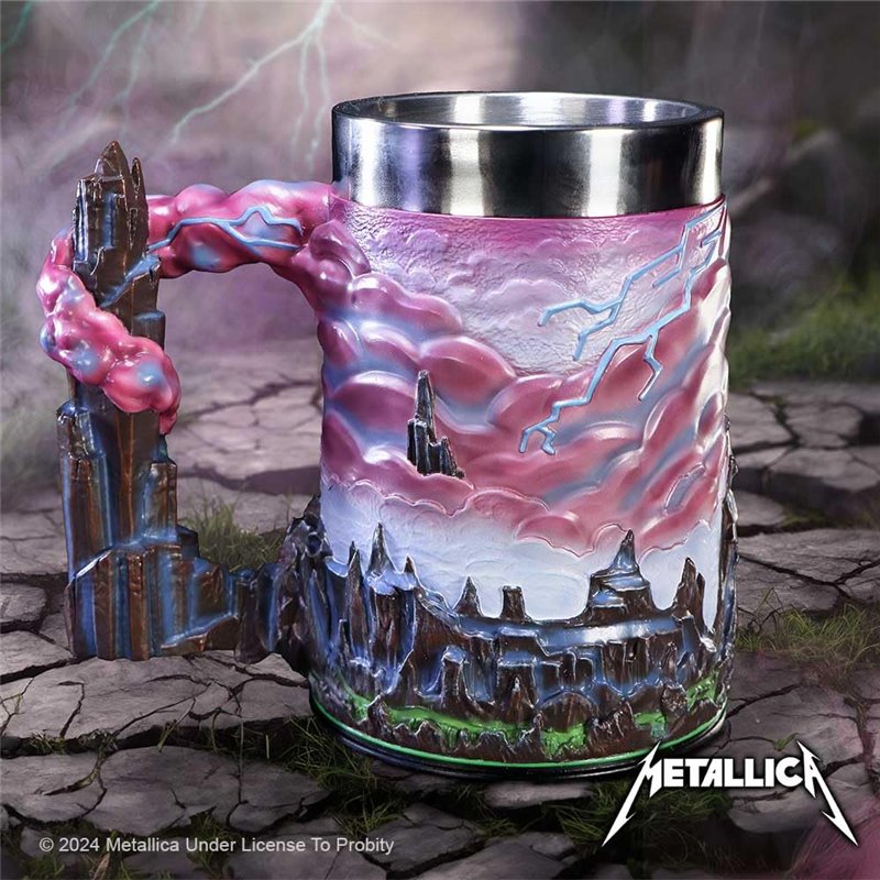 Image secondaire de Nemesis Now Metallica Chope de mort rampante en métal lourd, produit sous licence officielle