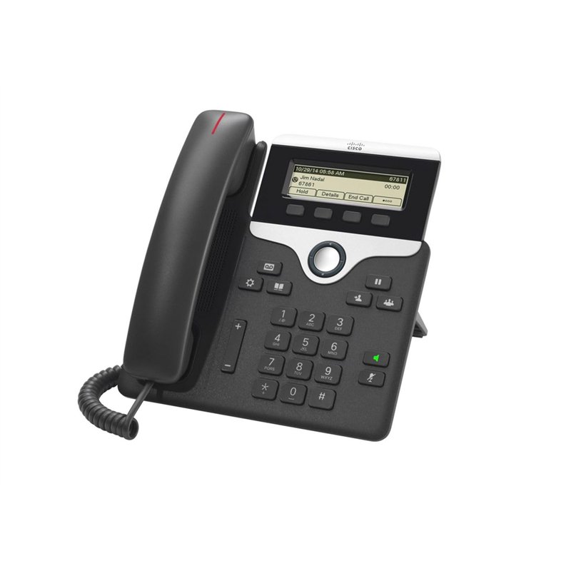 Cisco 7811 téléphone Fixe Noir, Argent 1 Lignes LED