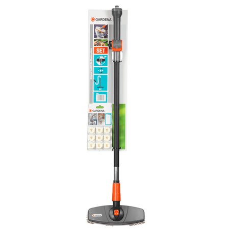 Kit Balai de Lavage de Voitures de Gardena : kit de Nettoyage pour Voitures, avec Brosse de Lavage, Manche à Passage d'eau et sh