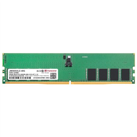 Transcend Mémoire RAM 48 Go DDR5 5600 MHz CL46 (2Rx8) - JM5600ALE-48G
