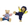 Goki - 51914 - Costumes - Coffret à Vêtements pour Ours - 2 Ours et 8 Tenues