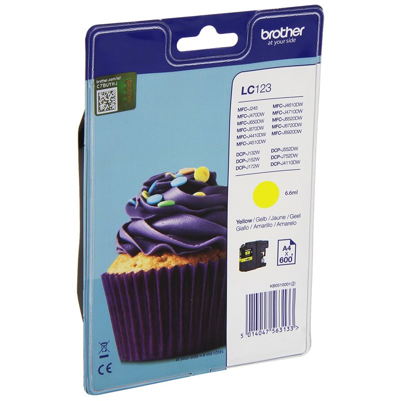 Brother LC-123YBP Cartouche d'encre Jaune