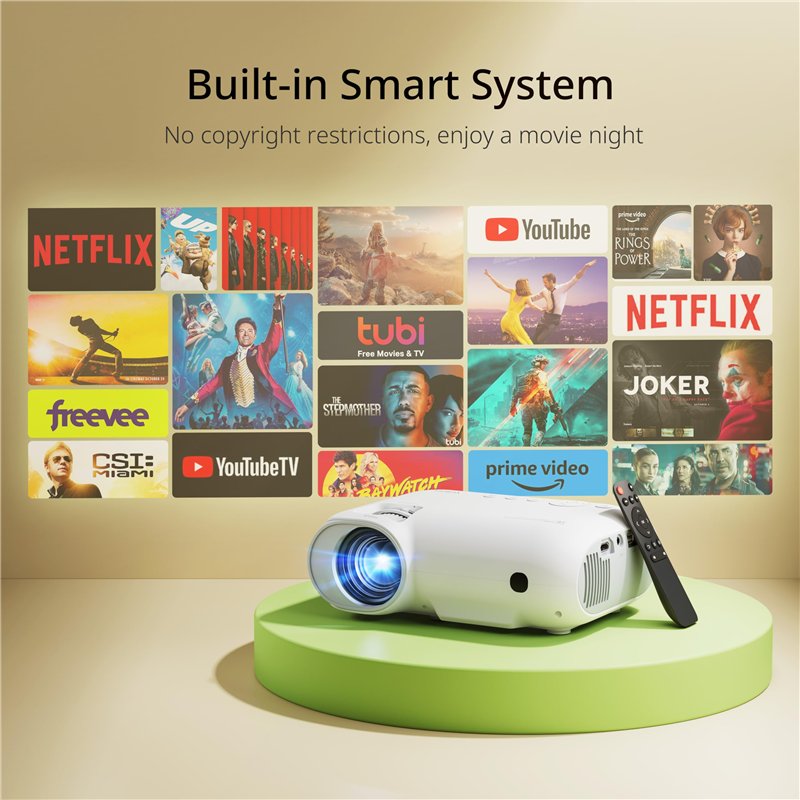 Image secondaire de YOTON Y9 [Officiel Netflix/Dolby/APP] Vidéoprojecteur 4K, Correction Keystone 4P/Zoom 50%, WiFi et Bluetooth, Projecteur natif 1
