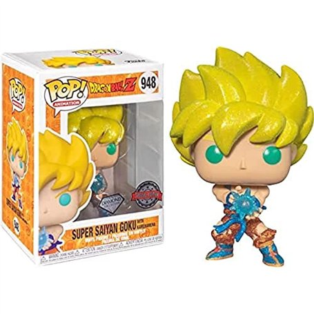 Funko Pop Dragon Ball Z Goku Kamehameha #948 – Funko Pop Exclusive Diamond Collection Edition - Funko Pop Anime Figurine Dragon 