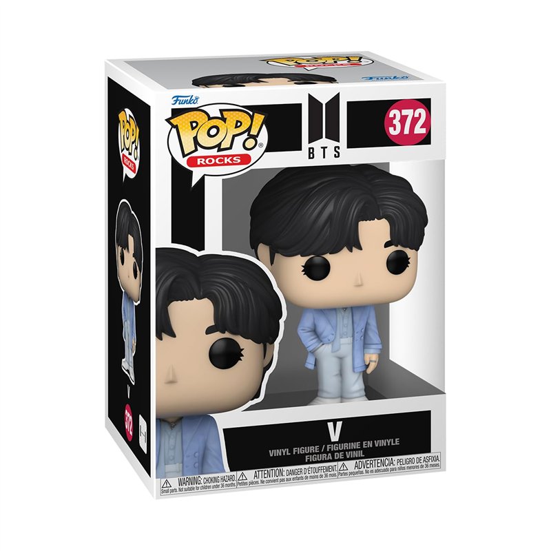 Funko Pop! Rocks: BTS - V - Figurine en Vinyle à Collectionner - Idée de Cadeau - Produits Officiels - Jouets pour Les Enfants e