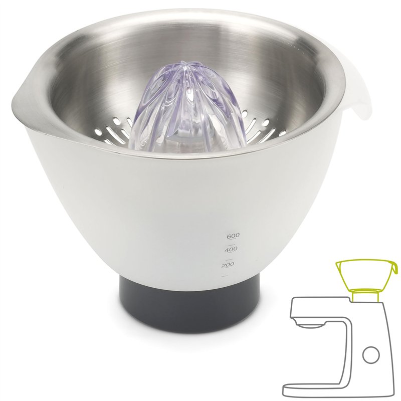 Kenwood Presse Agrumes AT312, Accessoire pour Robot Pâtissier multifonction Chef, Chef XL, Capacité bol 600 ml