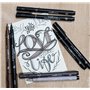 Uni Ball Lot de 12 feutres de dessin technique Encre noire 0.2mm