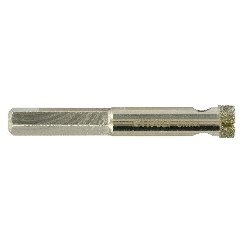 Tivoly 12000820800 Foret Diamond à Eau pour Grès Céram, Queue Hexagonale, Usage Courant Ø 8mm