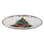 Feeric lights & christmas - Assiette de présentation "marché de noël" d33cm motif sapin de noël