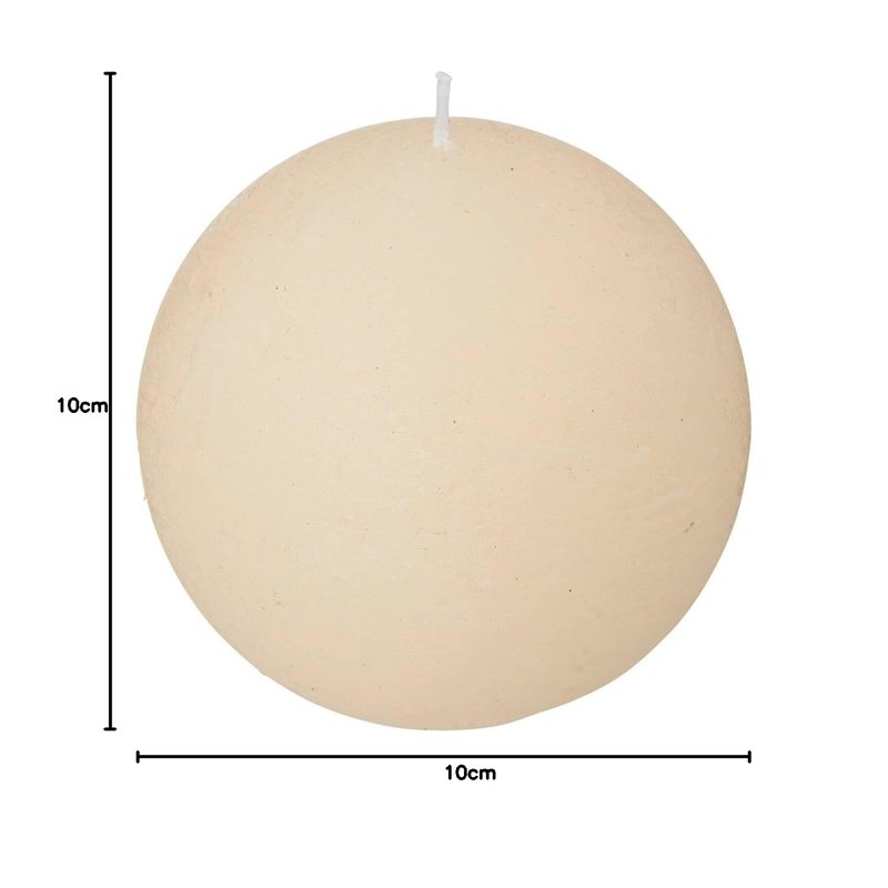 Image secondaire de Atmosphera - Bougie boule Olia D10cm blanc ivoire