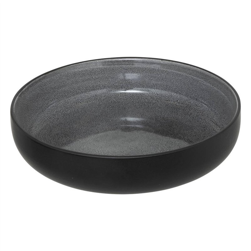Secret de Gourmet Assiette Creuse Diane en Céramique Gris D21 cm