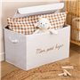 Atmosphera - Coffre de Rangement Enfant Yuma Blanc Bouclette 36x57cm