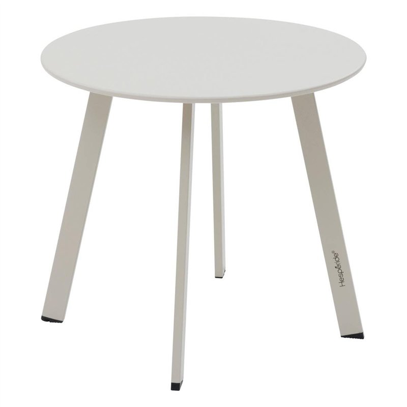 Hespéride - Table d appoint de Jardin Ronde saona Argile 50 x 45cm en Acier