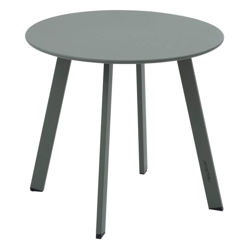 Hespéride - Table d appoint de Jardin Ronde saona Vert Laurier 50 x 45cm en Acier