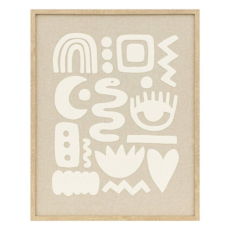 Atmosphera - Déco Murale 3D Petra Beige 40x50cm