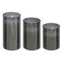 Atmosphera - Coffret 3 bougies led sena noir h10 12 15cm