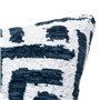 Atmosphera - Housse de Coussin Jeni Chenille Bleu égéen 40x40cm