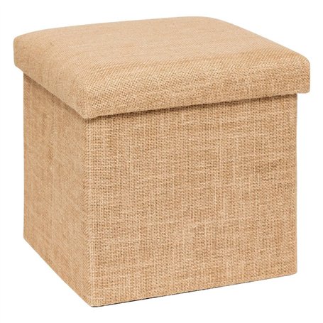 5five - pouf de rangement mix n modul en toile de jute 31x31cm